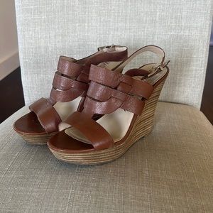 Sole Society Brown Wedges